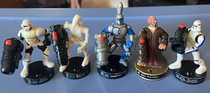 Star Wars Attacktix Battle Game Action Figures Lot of 5 Jango Trooper Plo Koon - Picture 1 of 7