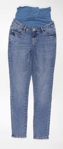 George Womens Blue Cotton Skinny Jeans Size 10 L28 in Regular Zip - Picture 1 of 10