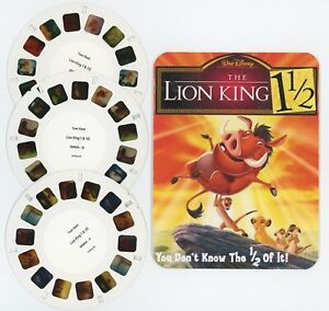 Disney's The Lion King 1 1/2 RARE View-Master 3 Factory TEST Reels + Copy Cover