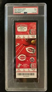 JOEY VOTTO 1ST HOME RUN HR Season Ticket FULL (9.5.07) PSA 9 MINT *RARE* - Bild 1 von 2