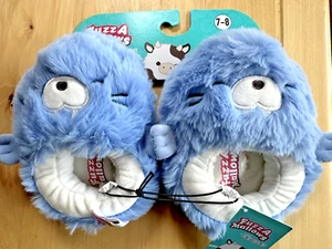 Zapatillas SQUISHMALLOW Niños Talla 7-8 Fuzz A Malva Azul Harvey La Morsa - Imagen 1 de 3
