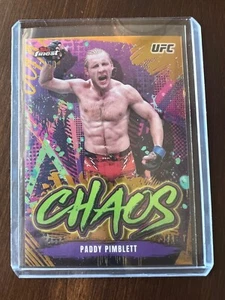 2024 Topps Finest UFC Paddy Pimblett Chaos Insert Gold Refractor /50 - Picture 1 of 2