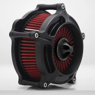 Turbine Air Cleaner Intake Filter For Harley Sportster XL883 1200 Iron 883 04-Up Foto 1 de 4