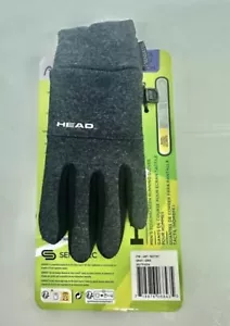 Head Herren Größe XS Touchscreen Stretch Fleece Laufhandschuhe grau neu mit Etikett - Bild 1 von 6