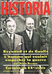 Historia - N°477 - sept 1986 - Saint cyr De gaulle et reynaud Corsaire au Xxe - Imagen 1 de 1