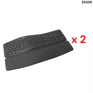 Logitech ERGO K860 Wireless Bluetooth Split Keyboard w/o Dongle Lot of 2 E5338 - Picture 1 of 14