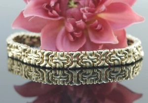 Gold Armband mit Saphiren in 585er / 14 Karat Gelb Gold XXYY - Bild 1 von 6