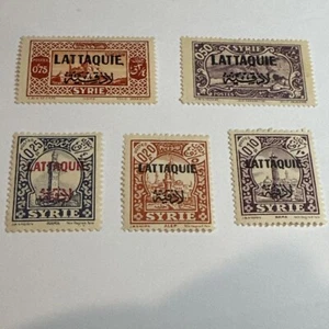 Französische Kolonien Syrien Syrie Lattaquie Briefmarken ungebraucht Falz (Lot 36a Akte 64) - Bild 1 von 2