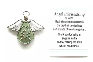 T4 ANGEL OF FRIENDSHIP pocket charm thank you for being in my life Ganz - Picture 1 of 4