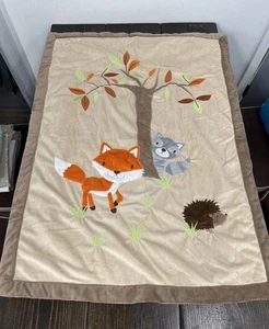 Koala Baby Fuchs Waschbär Igel Decke orange hellbraun braun Plüsch Sherpa Velour - Bild 1 von 13