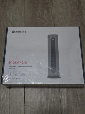 Motorola MG8702 Cable Modem + Wi-Fi Router-Black - Image 1 of 4