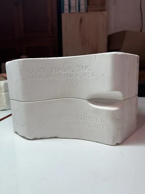 Clay Magic 2007 Medium Bundle Up Snowman 2931 Ceramic Slip Mold Christmas Winter - Image 1 of 4