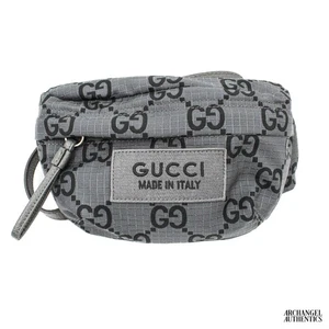 Gucci Gürteltasche Jumbo GG grau/schwarz groß Ripstop | 767934 FACPM 1246 - Bild 1 von 4