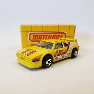 Matchbox BMW M1 Goodyear #11 Yellow Diecast 1:57 Macau Base 1981 MB52 - Picture 1 of 13