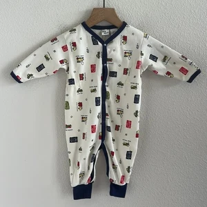Body vintage bambino B'Gosh 100% cotone pettinato trasporto bottoni a pressione - Foto 1 di 8