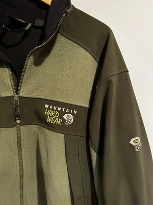 Mountain Hardwear XL Men’s Green Windstopper Softshell Fleece Jacket Full Zip   - Image 1 of 4