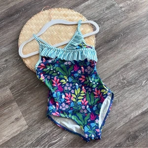 NEU Mini Boden Tropical Print Einteiler Badeanzug Mädchen Gr. 7-8 - Bild 1 von 4