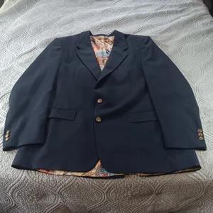 Blazer de Campeones Palm Beach de Colección para Hombres 48 Chaqueta Negra Hecha en Unión - Imagen 1 de 10