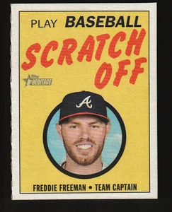 2019 Topps Heritage 1970 Topps Scratch-Offs #5 - Freddie Freeman 19-027 - Bild 1 von 2