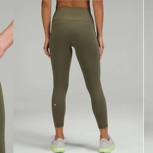 Lululemon Wunder Train High-Rise Tight Pockets 25" Carob Brown Sz 10 Workout - Picture 1 of 14