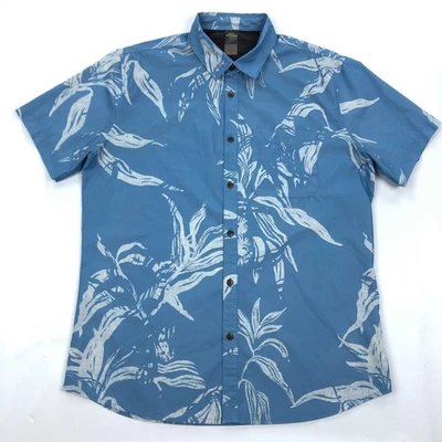 Camisa Quiksilver Waterman Para Hombre Pequeña Tecnología Beachrider Botones Hawaiano Surf Foto 1 de 4