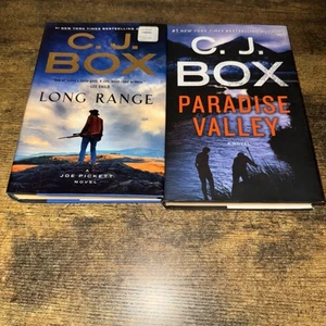 C. J. Box lot of 2 hardcover books, Paradise Valley & Long Range (Joe Pickett) - Picture 1 of 2