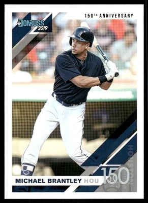 2019 Donruss 150th Anniversary #63 Michael Brantley /150 - BB - Image 1 of 2