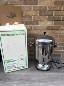 Vintage Farberware 12-55 Cup Electric Coffee Stainless Steel Percolator Urn 155A - Picture 1 of 10
