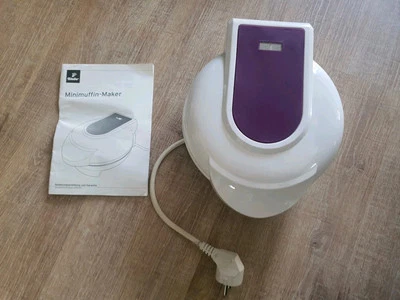 Muffin Maker Tchibo Haushalt Küche Backen Weiß Lila  - Bild 1 von 4