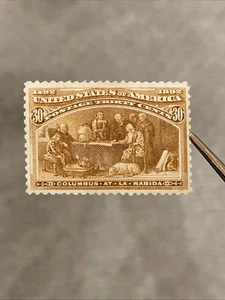 US Stamp Scott# 239 30 Cent Columbian MNH OG Well Centered CV$ 2650.00 X31 - Picture 1 of 3