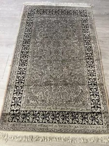 Wunderschöne Vintage Handgeknüpfte Perserteppich Kaschmir Seide Carpet 76X134cm - Bild 1 von 11