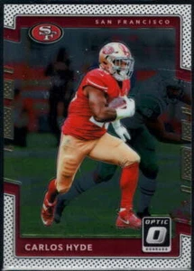 2017 Donruss Optic - CARLOS HYDE #42 base - San Francisco 49ers 🏈 - Picture 1 of 1