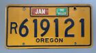 1990 OREGON LICENSE PLATE - Blue On Yellow - Good Condition