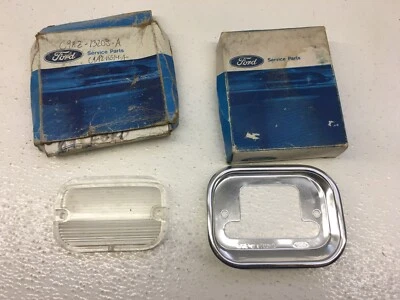 NOS 1969 1970 Ford County Squire Ranch Wagon Back Up Light Lens & Bezel - Image 1 of 4