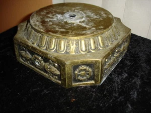 VERY OLD AND ORNATE LAMP BASE  - Picture 1 of 7