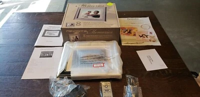 Pandigital PAN8056M02T 8” Digital Photo Frame W/ Silver Plated Engraveable Frame - Image 1 of 4