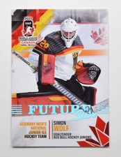 2023 BY Cards IIHF World Junior Championship Germany #FS33 Simon Wolf