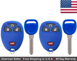 2x New Replacement Keyless Entry Remote Key Fob For Cadillac Chevrolet GMC Buick - Picture 1 of 1