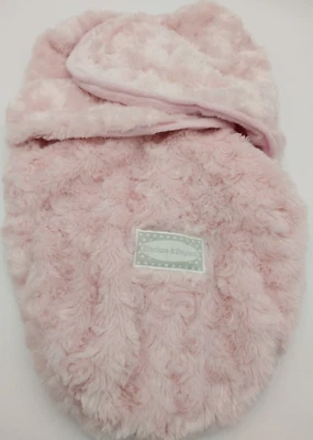 Mantas y más allá rosa Minky Rose remolino envoltura saco manta Foto 1 de 4