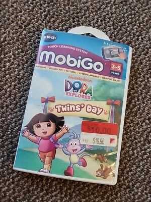 Vtech MobiGo Dora The Explorer Twins' Day Learning Games 3-5 Years Old 2010 - Image 1 of 2