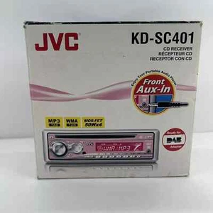RARO JVC Rosa Coche Radio Estéreo Reproductor de CD KD-SC401 Con Caja Mos-fet 4x50 W - Imagen 1 de 9