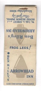 Arrowhead Inn 246th Street Henry Hudson New York City Vtg Matchbook Cover A7 - Photo 1/2