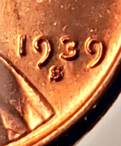 1939 S/S Lincoln Wheat Cent Bold RPM-001 FS-501 Stunning Gem BU Red Cover