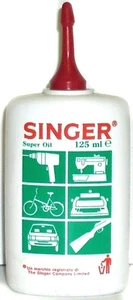 Olio Per Macchina Da Cucire SINGER Domestica 125ML, Spedizione Gratuita - Foto 1 di 3