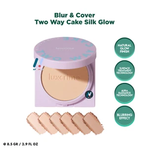 Base en polvo LUXCRIME Silk Glow Perfect Blur alta cobertura piel sin poros - Imagen 1 de 30