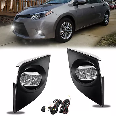 For 2014-2016 Toyota Corolla Altis CE ECO L LE LED Fog Lights Front Bumper Lamps - Image 1 of 4