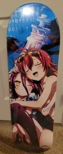 No Game No Life Zero Anime - Skateboard Deck - Schwi & Corone - Official Genuine - Picture 1 of 3