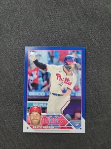 2023 Topps Series 1 Bryce Harper Blue Parallel #3 - Philadelphia Phillies - Picture 1 of 2
