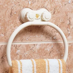 Ventosa da Parete Assorbimento ABS Bagno Anello Appendiabiti Portasciugamani Gancio Nuovo - Foto 1 di 1