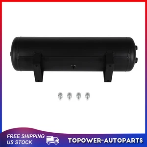 Tanque de aire de acero de 3 galones y 6 puertos para suspensión neumática o compresor de bocina orificios de 1/4" - Imagen 1 de 6